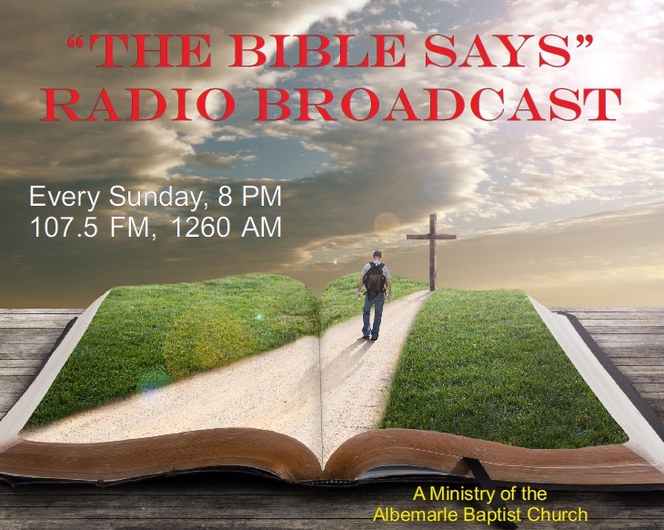 Radio Broadcast Every Sunday 8 PM 107.5 FM, 1260 AM